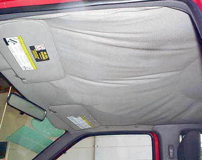 sagging headliner Nissan Frontier 2000 Nissan Frontier headliner