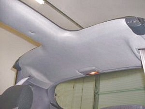 94 T-Top Camaro headliner installed 94 T-Top Camaro headliner installed