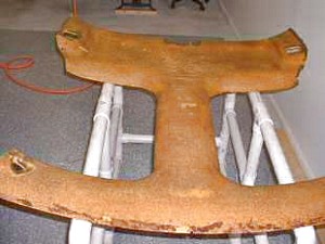 94 T-Top Camaro headliner board cleaned 94 T-Top Camaro headliner board cleaned