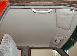 Replaced the headliner board in truck