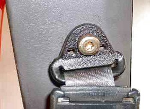 Dodge Dakota seat belt mounting bracket
