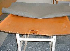 Replacing material on board