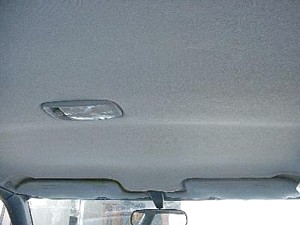 Replacing the headliner board in the Toyota Corolla