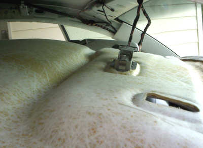 drop the vw beetle headliner board down the headliner board of the Beetle dropped down