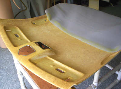 recover the vw beetle headliner board recovering the vw beetle headliner board