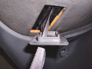 94 T-Top Camaro seat belt strap trim